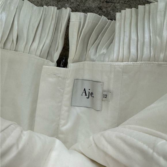 Aje White Horizon Pintucked Corset Top - Picture 4 of 8